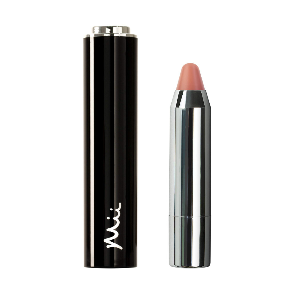 Spongelle Mii Cosmetics Click & Colour Lip Crayon - Long Lasting Satin Crayon Lipstick - Pinot Blush