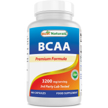Best Naturals, BCAA, 3 200 mg, 400 Gélules (800 mg par Gélule)