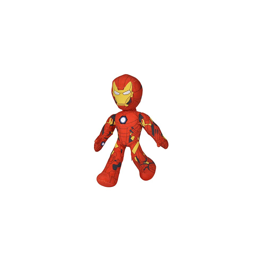 Disney Marvel Ironman Poseable Action Figure Soft Toy, Gold, Red, 25 cm