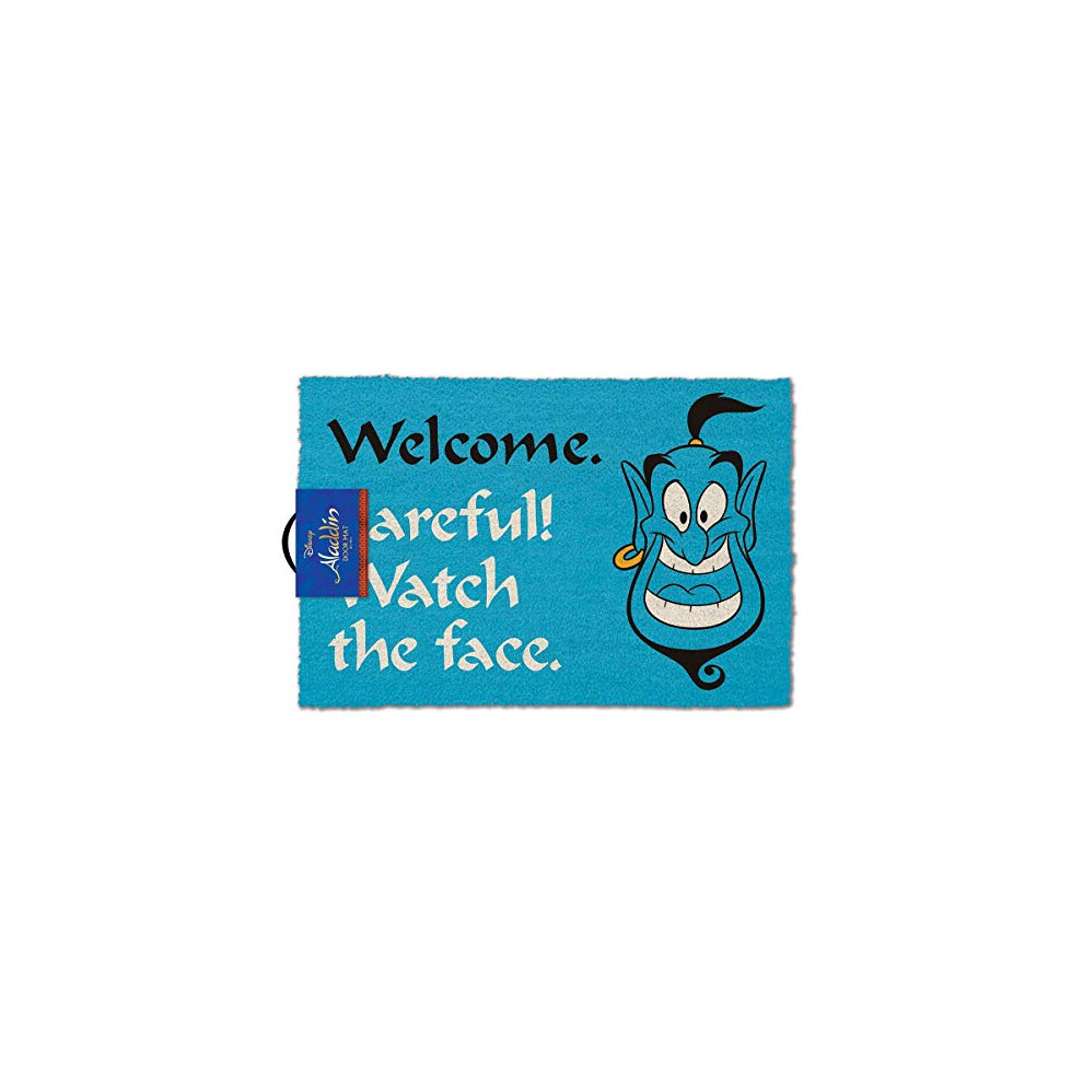 Aladdin - Attention au Visage Tapis de porte 40 x 60 cm
