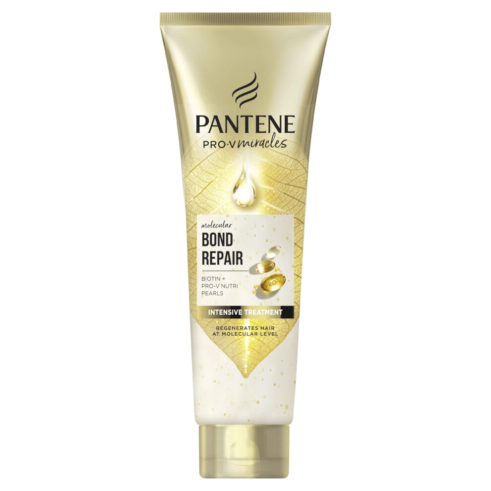Molecular Bond Repair Deep Conditioning Hair Treatment with Biotin 150ml Pro-V Concentrated Formula for Extremely Dry Damaged Hair. Leaves Hair