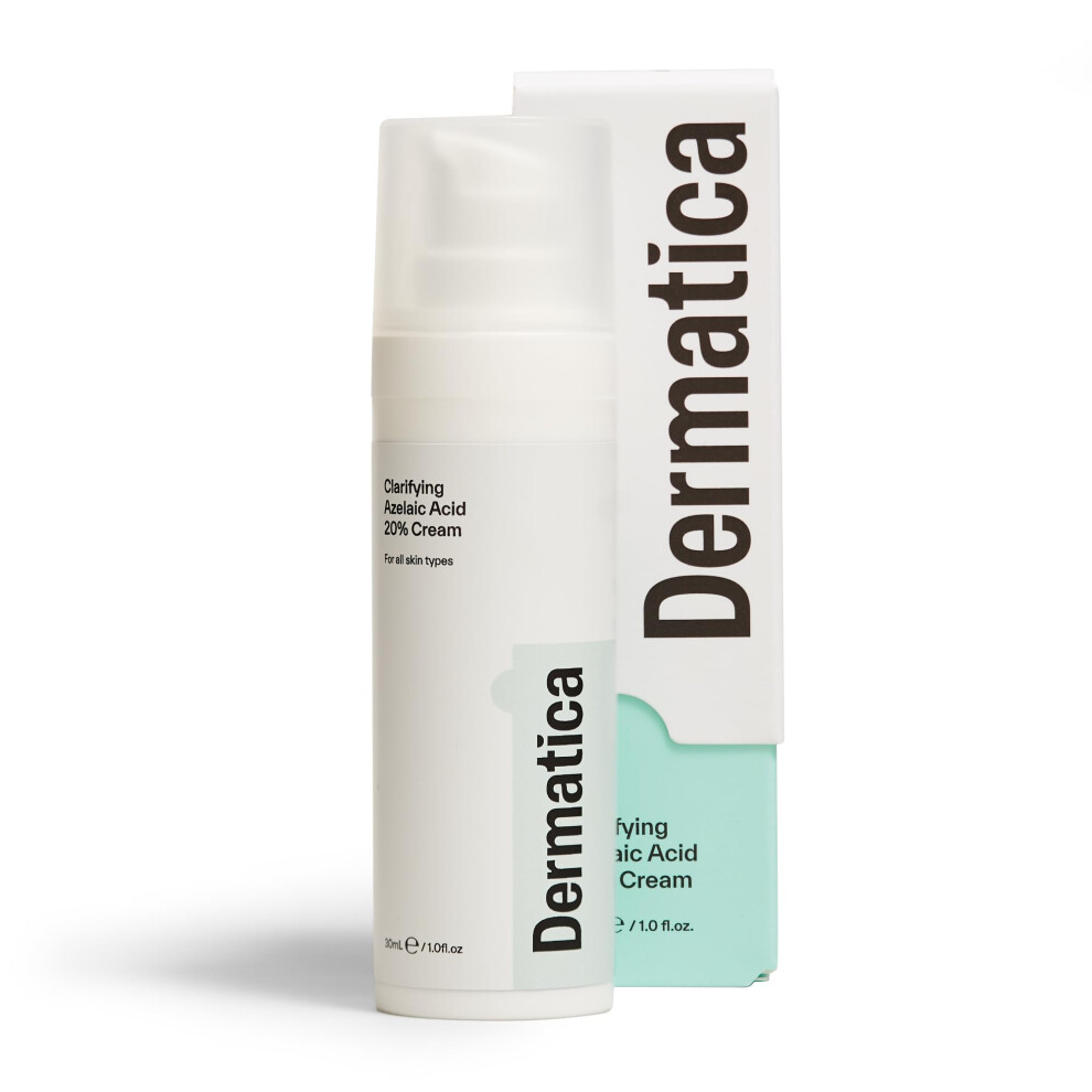 Dermatica Cream Clarifying Azelaic Acid 20% - Lightweight, Fragrance-Free, Gentle For All Skin Types