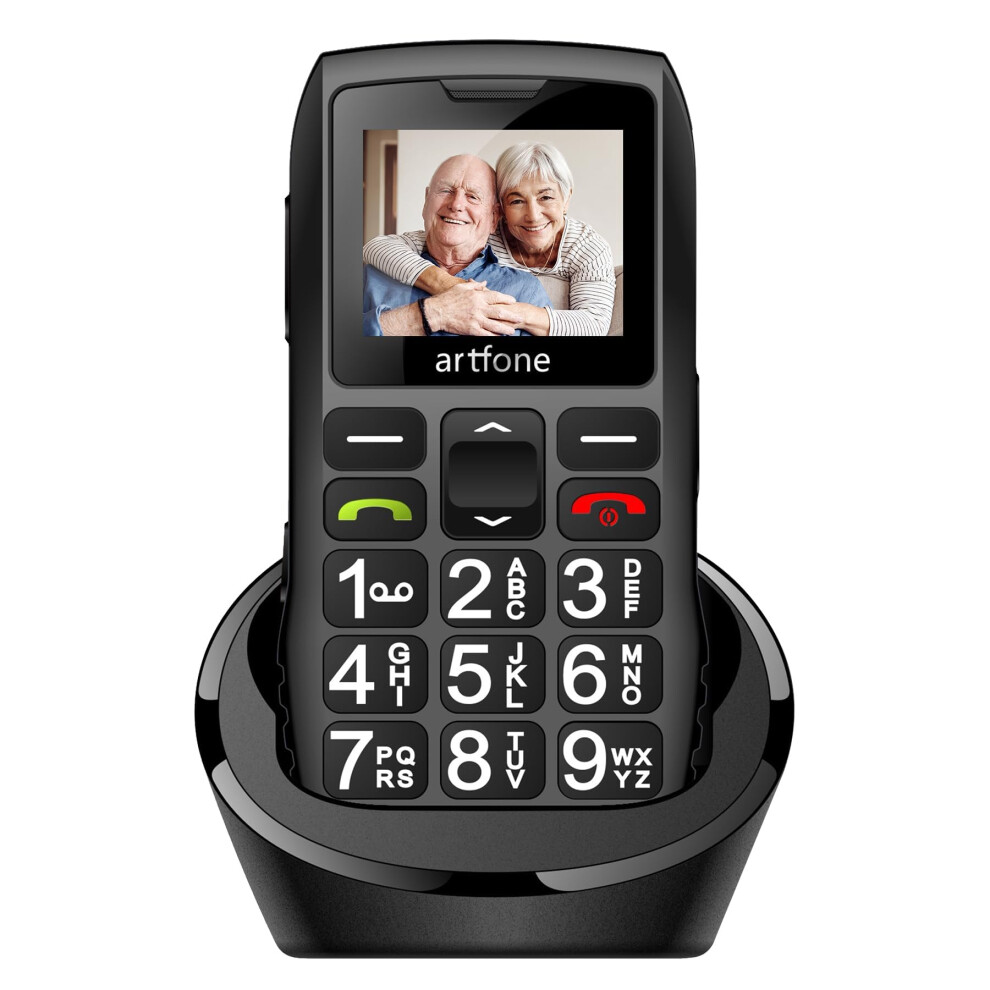 Senior Mobile Phones Sim-Free & Unlocked Mobile Phones, Basic Big Button Mobile Phone For Elderly People With Sos Alarm Call Button Loud Volume Usb-C 644824645803