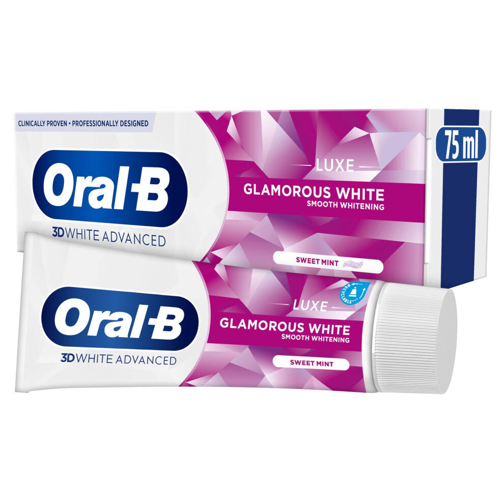 3D Glamorous White Toothpaste, 75ml whitening toothpaste