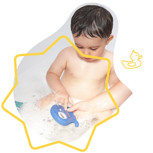 digital baby bath thermometer, Blue Octopus 1