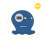 digital baby bath thermometer, Blue Octopus 5