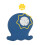 digital baby bath thermometer, Blue Octopus 4