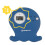 digital baby bath thermometer, Blue Octopus 3