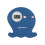 digital baby bath thermometer, Blue Octopus 1
