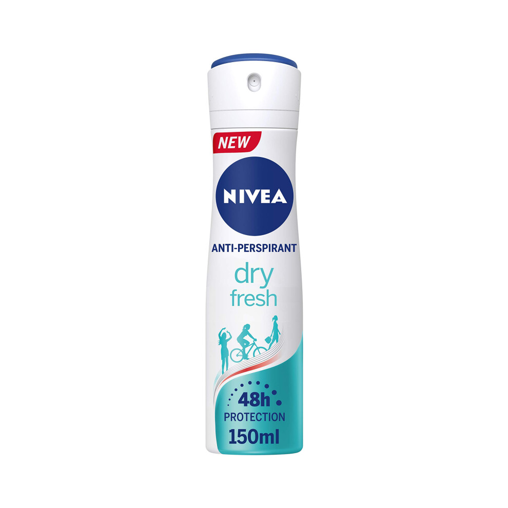 Female Deodorant Dry Fresh Antiperspirant Spray, 150ml, Pack of 6