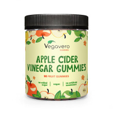 Apple Cider Vinegar Gummies | NO Sweeteners NO Added Sugar | 91% Fruit | Digestive Gums | NO Gelatine | Vegan | 90 Apple Cider Gummies