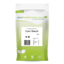 Unmodified Corn Starch 500g, Gluten Free, Non GMO.