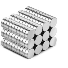 40 Pcs Neodymium Magnets 6x3mm - Strong Silver Magnets for Whiteboards, Fridge, Office & Home, Classroom & Crafts