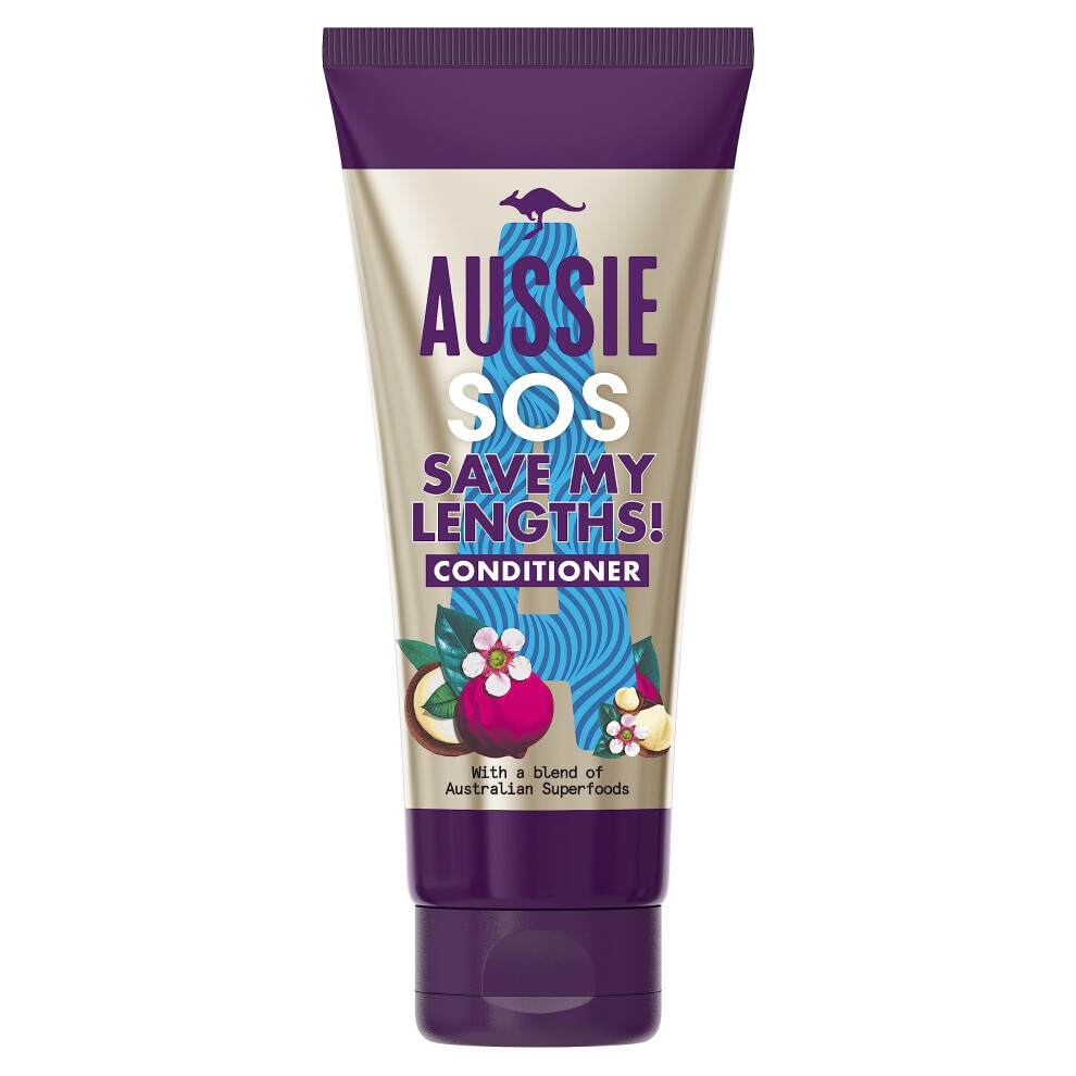 Conditioner SOS Save My Lengths Instant Detangling Vegan Frizz Ease Hair Conditioner For Damaged Hair, Knotty, Frizzy Hair With A Blend Of Australian