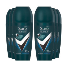 Antiperspirant 72H Nonstop Sweat and Odour Protection Alcohol-Free Roll On with Citrusy, Spicy and Woody Scent Multi Fragrance Deodorant for Men, 50ml