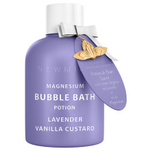 Magnesium Bubble Bath Lavender Vanilla - Luxury Long Lasting Bubble Foaming Bath For Sore Muscles - Epsom Salt Moisturizing Relaxing Stress Relief -