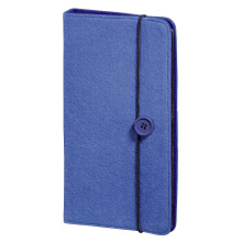 CD/DVD hoes - HAMA - Vilt - Capaciteit 48 schijven - Kleur Blauw - Afmetingen 145x30x275 mm