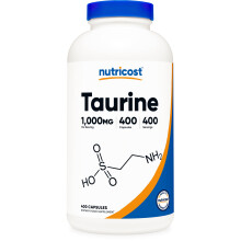 Nutricost, Taurin, 1.000 mg, 400 Kapseln