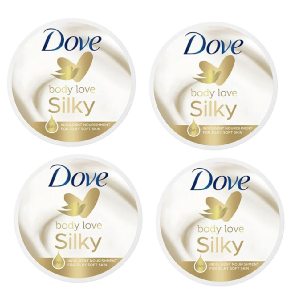 Body Love SILKY Pampering BODY CREAM (Pack of 4) 300ml each - For all Skin types