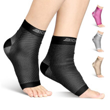 Bionix Plantar Fasciitis Socks - 1 Pair Compression Sleeves for Ankle Arch, Arthritis Pain Relief, Achilles Tendonitis Support, Heel Support Brace for