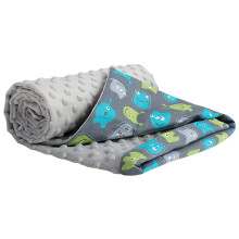 Crawling Blanket for Baby 100 percent Cotton 75 x 100 cm Medi Partners Double-Sided Multifunctional Plush Cuddly Blanket for Pushchairs Soft Fluffy