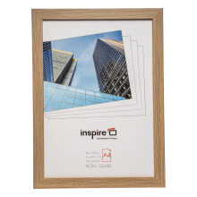 SORBONNE Paperwrap Poster Photo Frame Acrylic (Non Glass) Wood Effect A4 (21 X 29.7 cm ) SORA4NG Brown