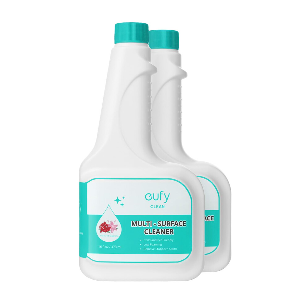 RoboVac Hard Floor Cleaning Solution (2 Bottles), Compatible with X10 Pro Omni, C20 Omni, X9 Pro, X8 Pro Series, L60 Hybrid Series, 16 fl oz / 473 ml,