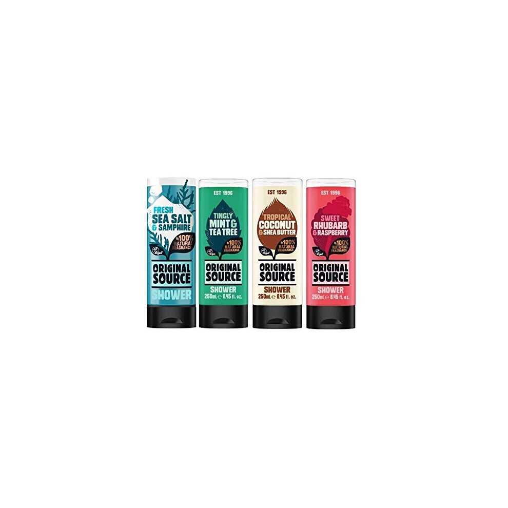 Shower Gel (250ml Pack of 4, Mix)