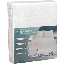 Premium Cot Bed Mattress Protector 70 x 140cm - Noiseless Waterproof Mattress Protector - Natural Bamboo Silent Mattress Cover for Toddler