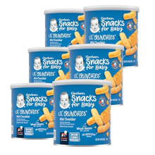 Gerber, Snacks für Babys, Lil' Crunchies, Gebackener Getreidesnack, 8+ Monate, Mild Cheddar, 1,48 oz (42 g)