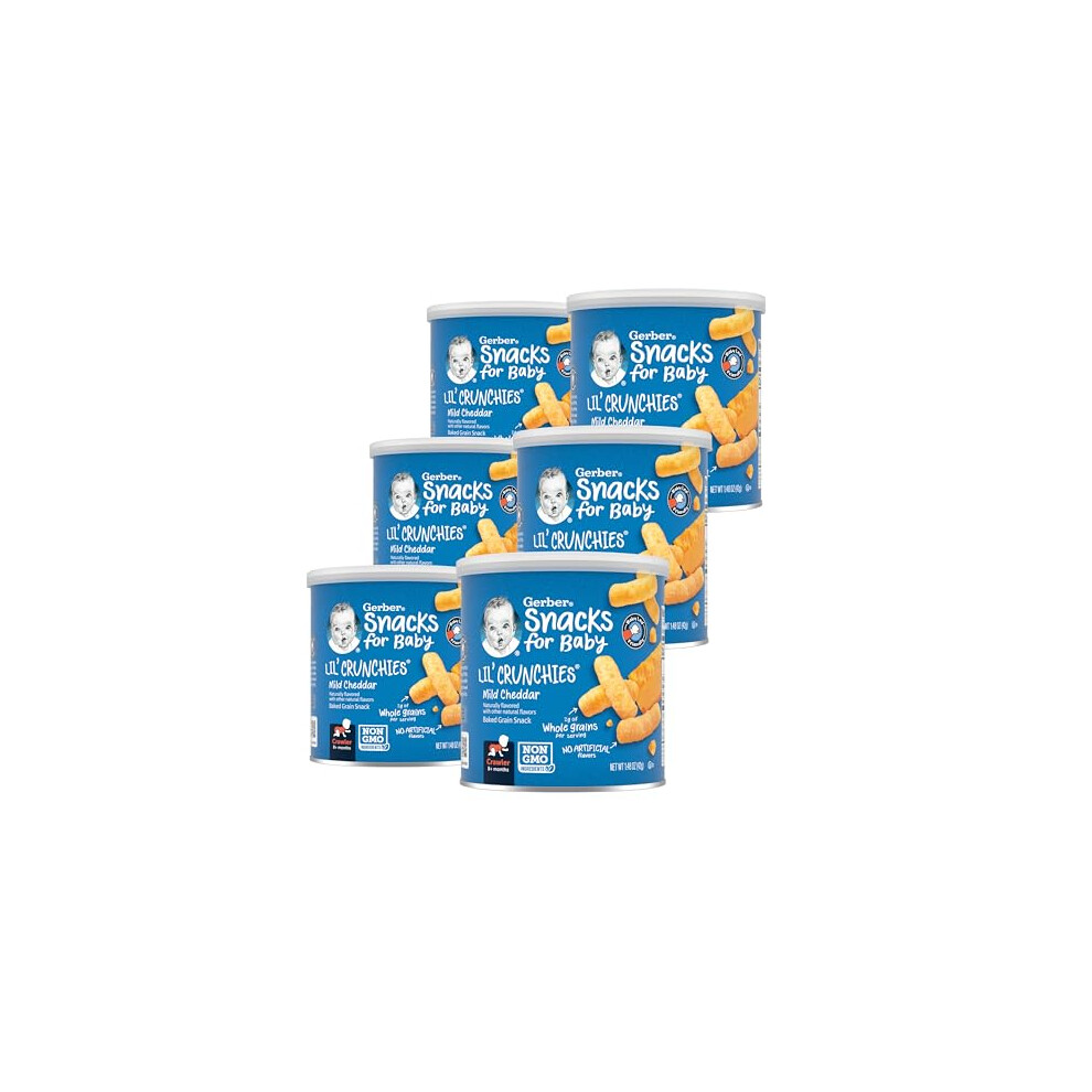 Gerber Graduates Lil' Crunchies, Mild Cheddar, 1.48 oz