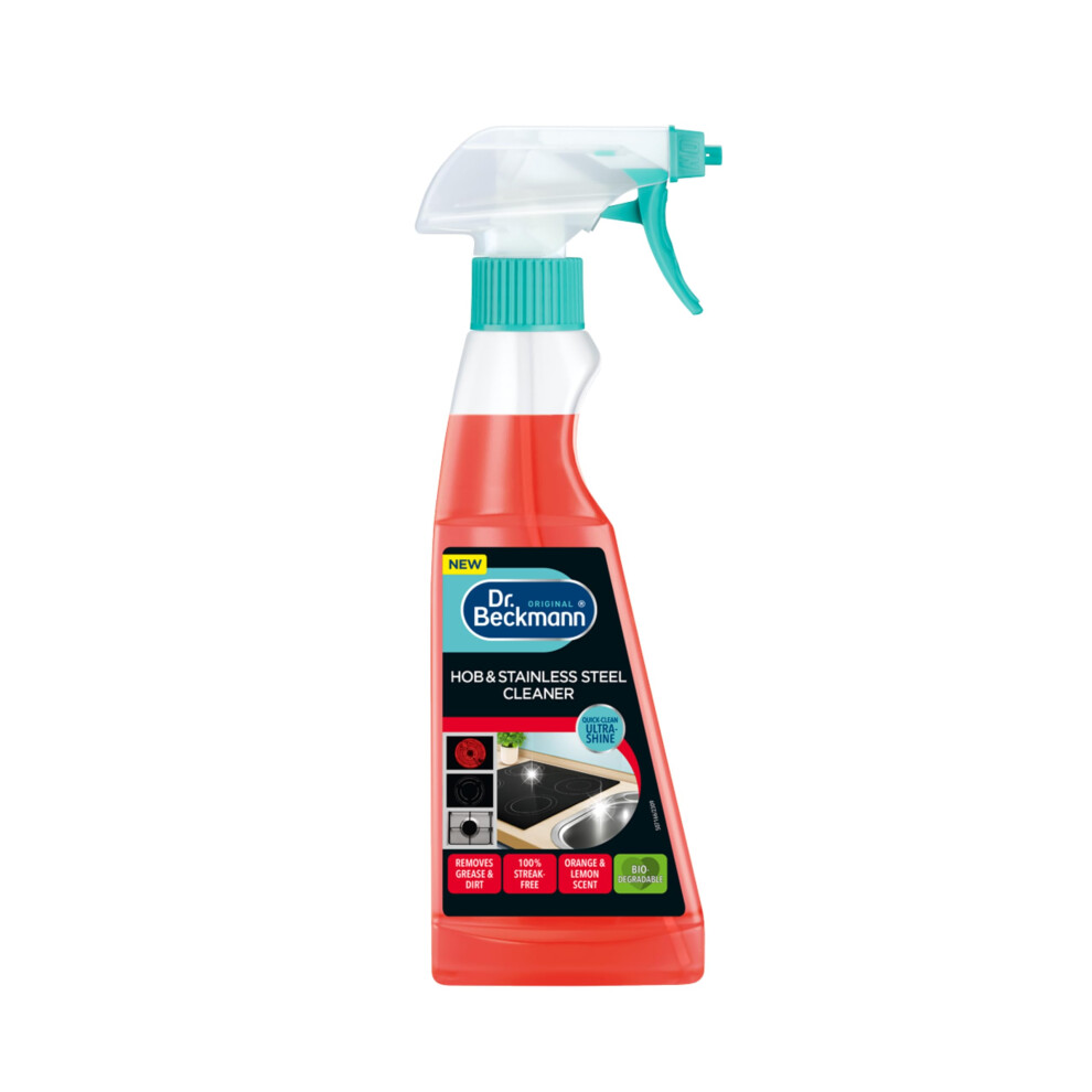 Dr Beckmann Hob & Stainless Steel Cleaner | Quick-Clean Ultra-Shine Finish | 250 Ml