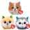 Ty Puffies Soft Plush Toy Multipack | Tanner, Slush, Sherbert | 4-Inch Collectible Cuddly Stuffed Beanie Baby Teddy 1