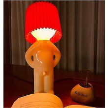 (Red) A Little Shy Man Creative Lamp, A Little Naughty Little Boy Desk Lamp, Naughty Boy Creative Desk Lamp Home Decoration Novelty Gift