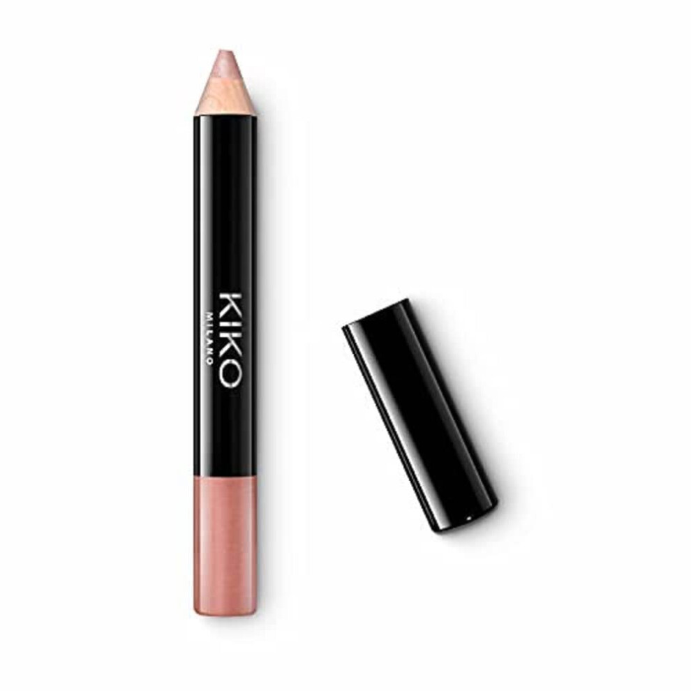 Kiko Milano Smart Fusion Creamy Lip Crayon 02 | On-The-Go Pencil Lip Gloss