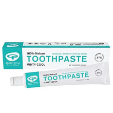 Minty Cool Toothpaste 50ml | 100% Natural Mint Toothpaste for Adults | Certified Organic Dental Care | Fluoride free & SLS free | Toothpaste for