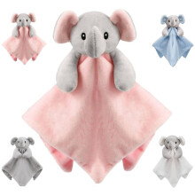 Baby Boys or Girls Elephant Snuggle Comforter Blanket (Pink, Baby)