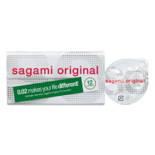 Sagami Original 0.02 | Super Thin | Super Strong | Non-latex PU Condoms (12 Pack)