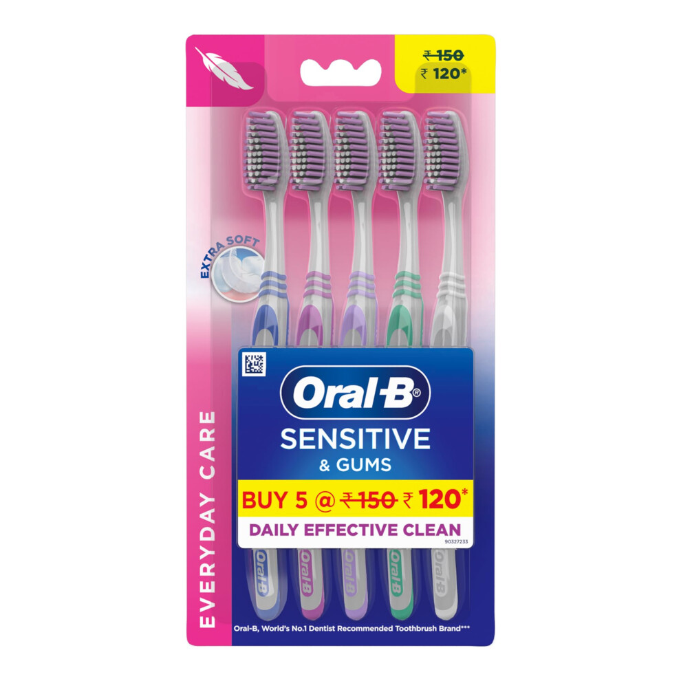 Sensitive Care Toothbrush, Extra Soft (Pack of 5)