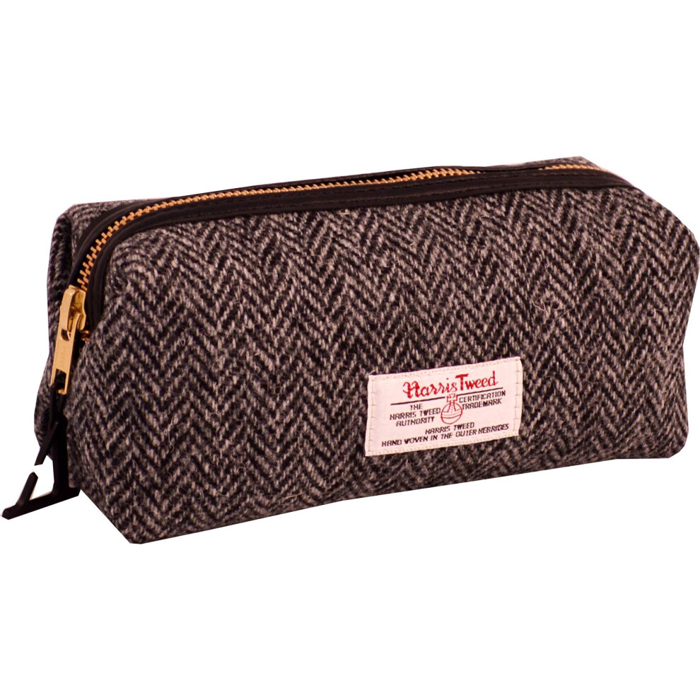 Harris Tweed Herringbone Overnight Boxy Bag