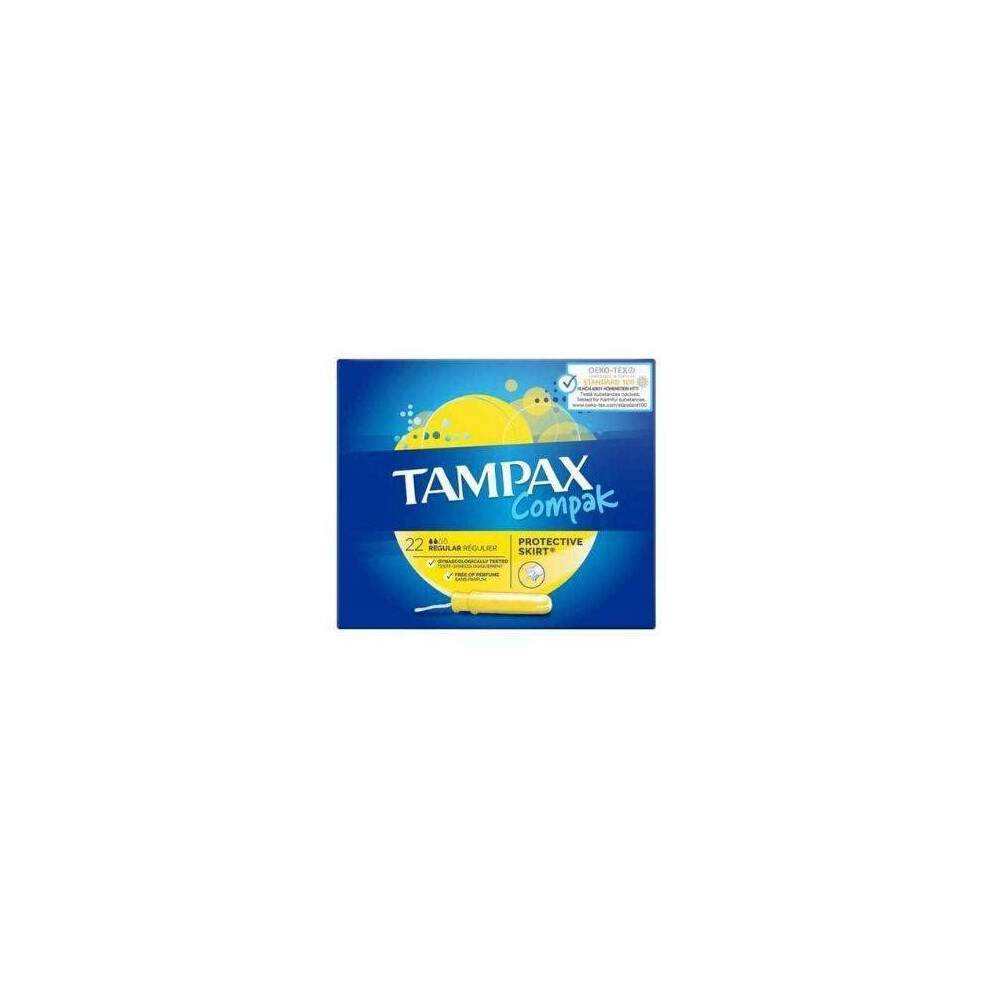 Compak Regular Tampons with Applicator Pack of 18