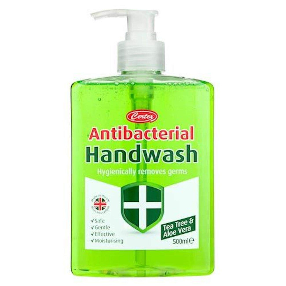 Photos - Shower Gel Tea Tree & Aloe Vera Antibacterial Handwash Dispenser - 500ml