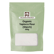 Organic Tapioca Flour (Starch) 500g by Manor Springs Organic