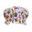 Shower Cap Reusable Bath Cap Double Layered Waterproof Aquatica 27cm 1