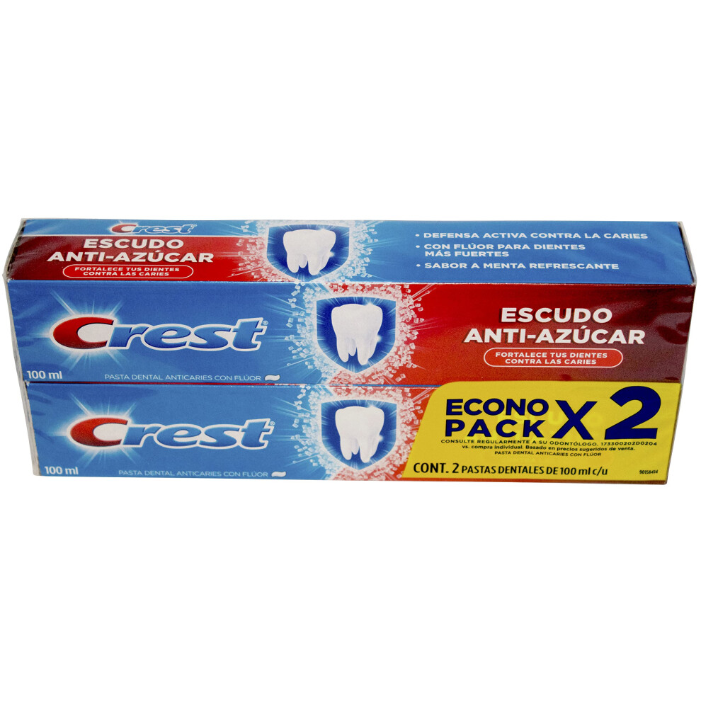 2x Crest Anti Azucar 100 ml Spanish