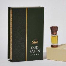 Dukhni Oud Faten Attar Forfriskende dufte blandet med Oud | Autentisk arabisk duftolie | 100 % ren alkoholfri halal | 1 flaske x 6 ml