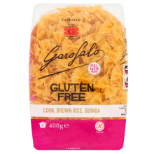 Gluten Free Farfalle Italian Dried Pasta, 400g - Suitable for Coeliac and Vegan diets (Pack of 1)