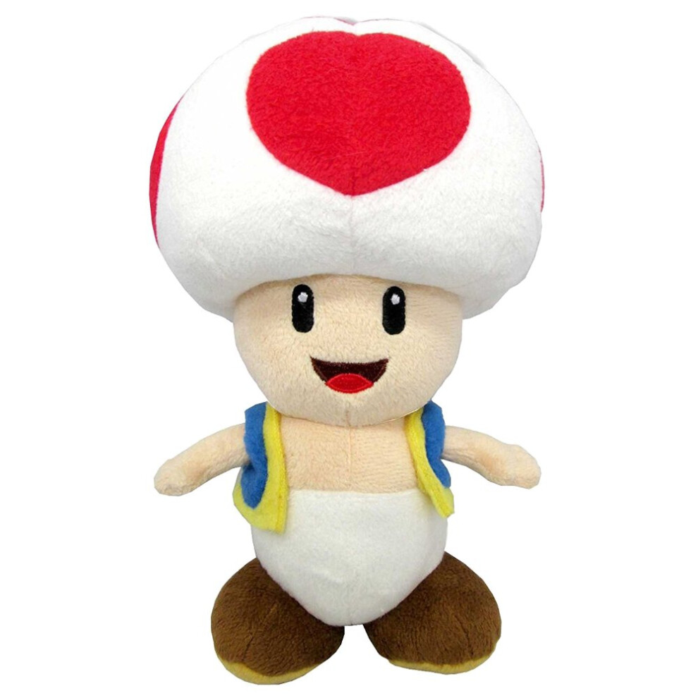 Super Mario Bros GMSM6P01TOADNEW Toad Super Mario Brothers Officially Licensed Sanei Plush, Multicolour, 20cm