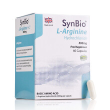 L-Arginine Hydrochloride 500mg | 60 Capsules | Vegan | Nut Free | SOYA Free | Dairy Free | Yeast Free | Sugar Free | Gelatin Free | Made in The UK