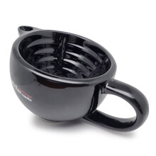 The Goodfellas' smile Scuttle Shave Mug (Zwart) - Keramisch, Scheerkom voor Rijke en Warme Lather